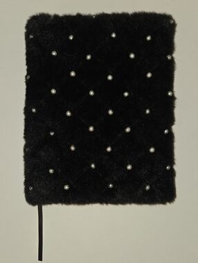 James Burke Fuzzy Black And Silver Pearl Journal
